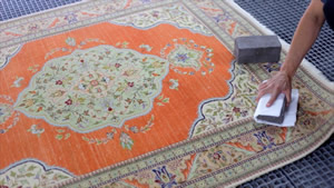 Pro-Care will test rugs for dye migration before rug cleaning - area rug cleaning, oriental rug cleaning and all custom rugs.