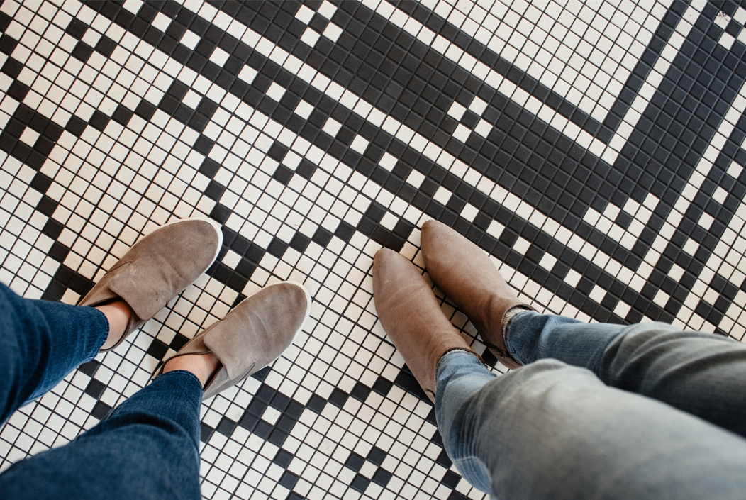 Tile floors get a lot of foot traffic.