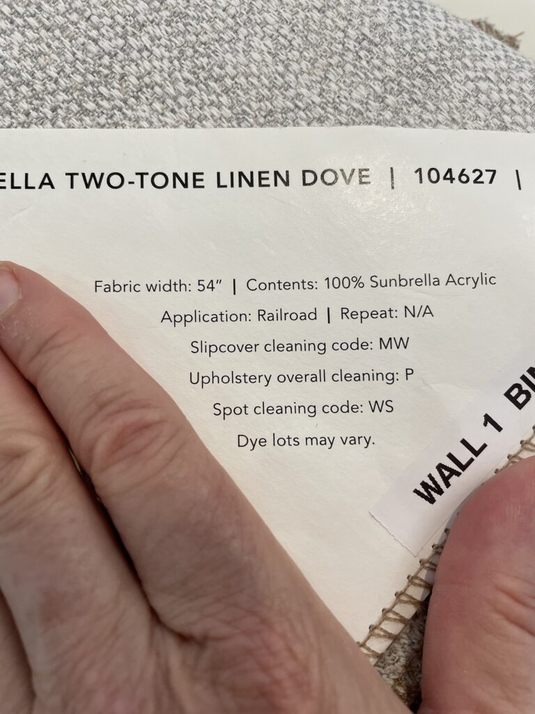 Here is a sample of a cleaning codes label.  Some labels are easier to "de-code" than others.