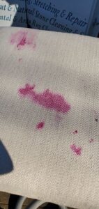 Nobody wants purple stains on their linen sofa...especially when those stains are baby vomit.