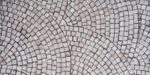 Closeup of dirty mosaic tile.