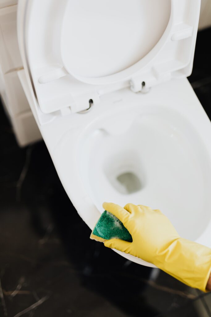 Your cleaning list should include a thorough sanitation of your toilet bowls and replacement of your toilet seats before move-in day.