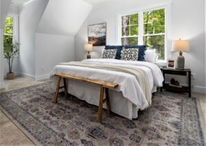 Even when you place an area rug on top of carpet, a rug pad can benefit both the rug and the carpet underneath.