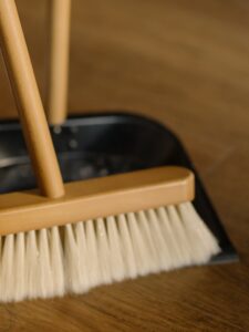 A quick sweep of your hard surface flooring can make your home feel spruced up.