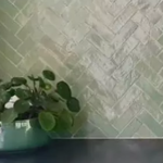 Handcrafted looks like this textured green Zellige tile, add warmth and character to a backsplash.