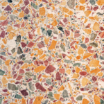 Terrazzo, another top trend in stile, comes in a wide range of color schemes that are created by the color of the binder material and of the chips, often of marble or granite.