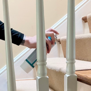 Test your cleaner in an inconspicuous area before using it on stairs or open carpet.