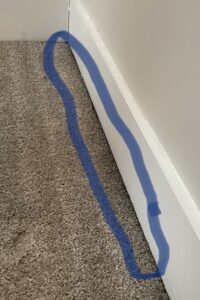 Filtration soil tends to build up along baseboards.