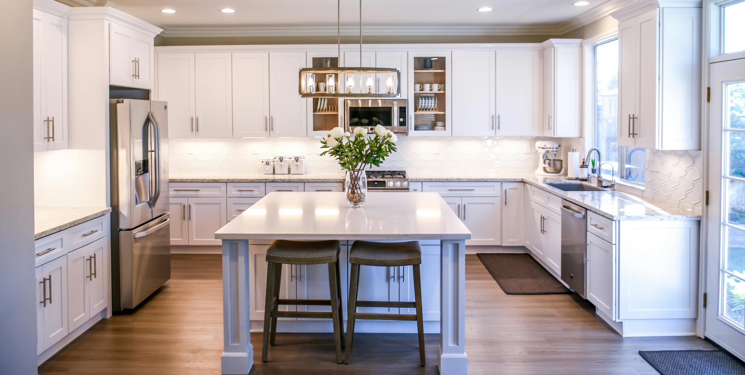 Spring Cleaning is a great time to de-clutter and wipe down the surfaces of your kitchen.