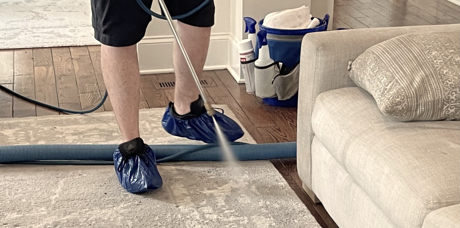 The pros can clean some area rugs in-home.