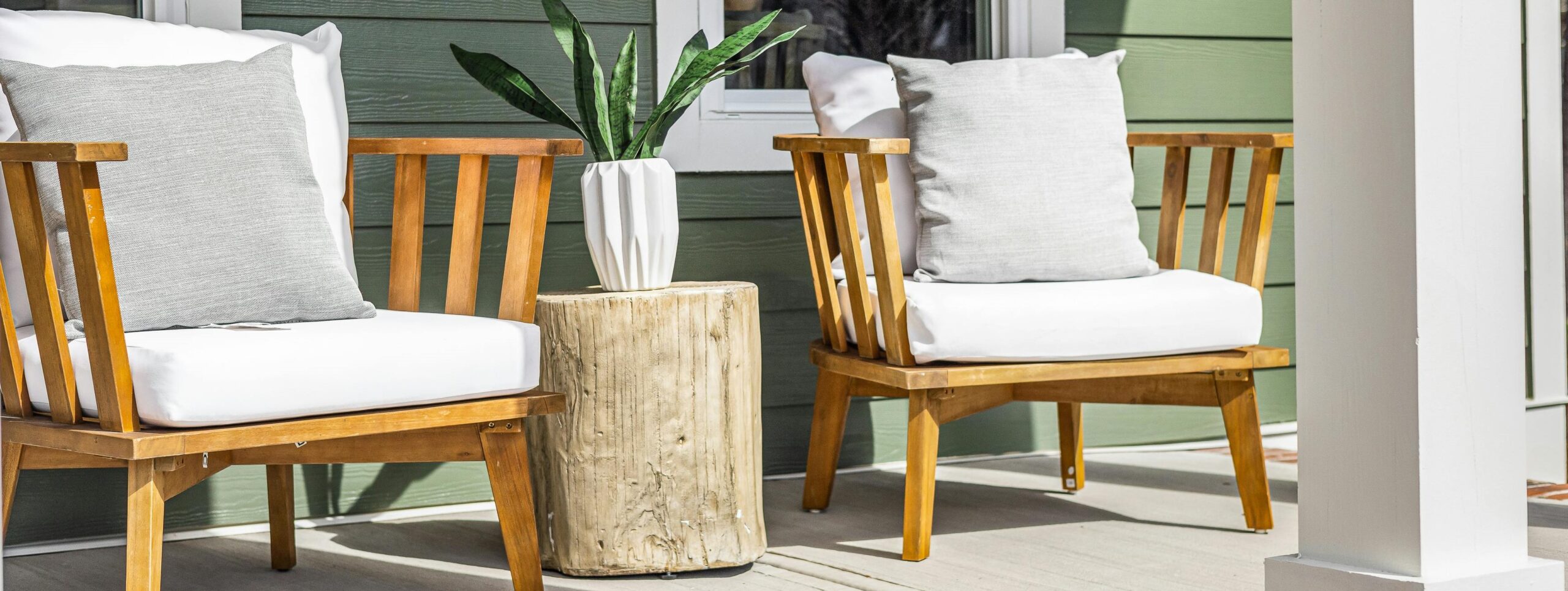 Furnishings in outdoor spaces get a lot of wear and tear.